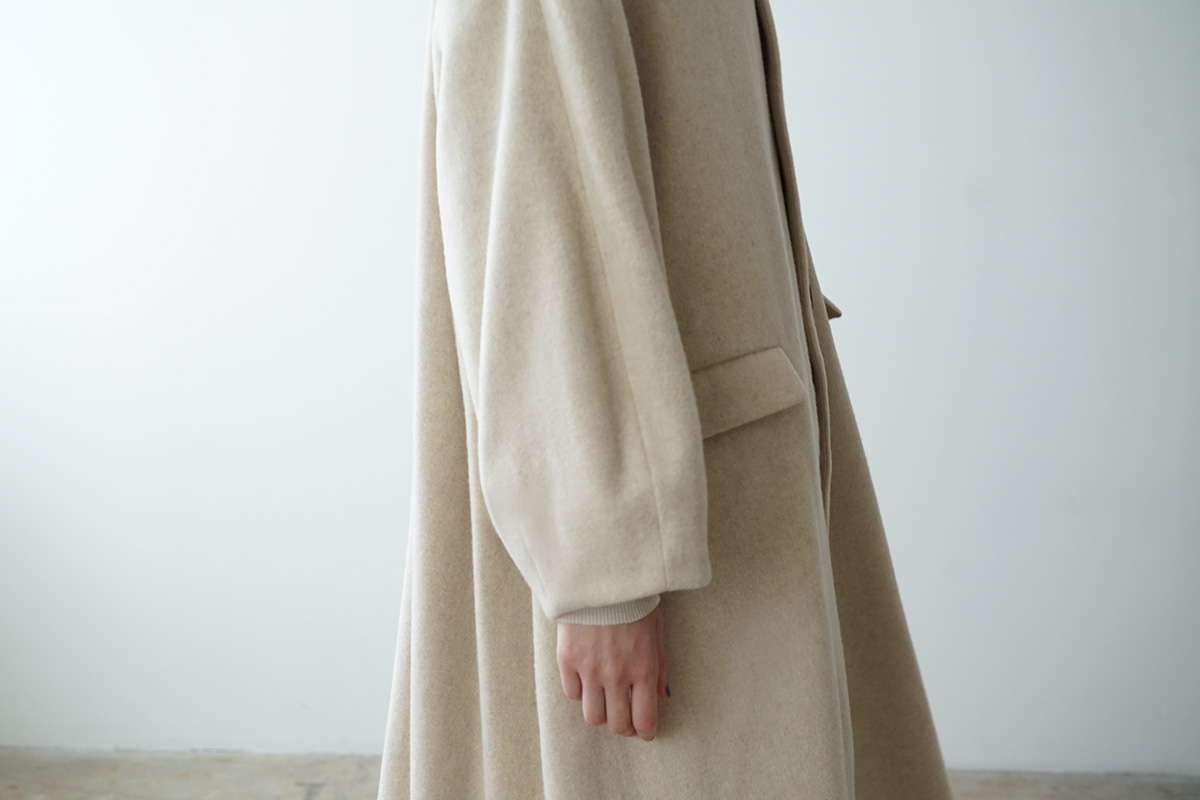 Mochi モチ cotton silk long skirt [black] コットンシルクロングスカート