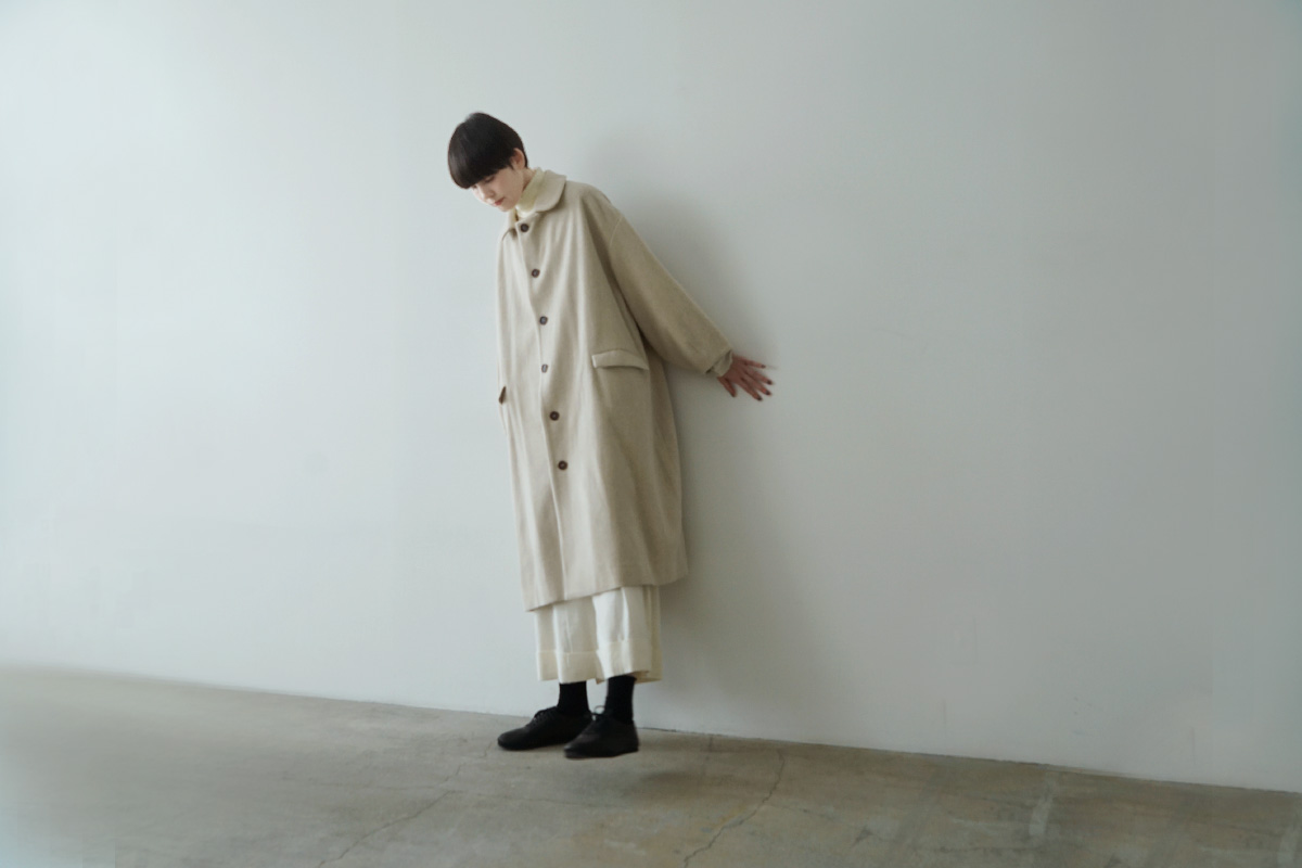 Mochi モチ cotton silk long skirt [black] コットンシルクロングスカート