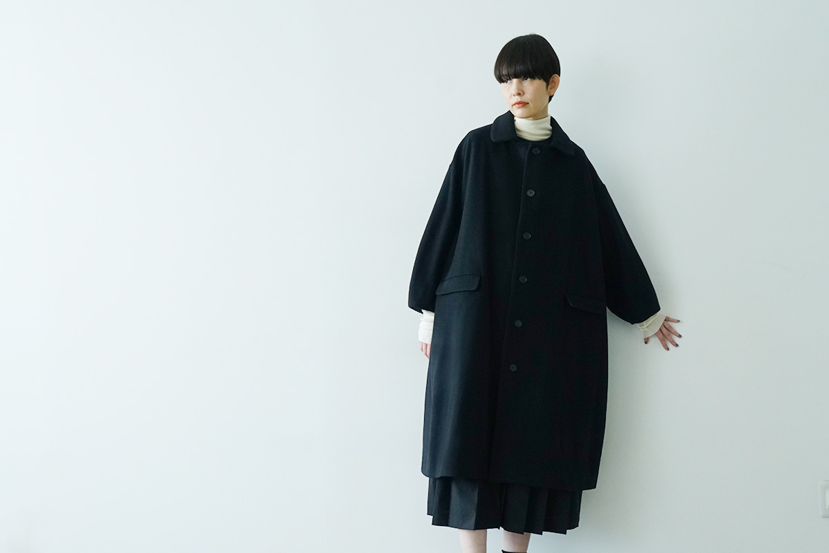Mochi モチ linen v-neck dress [sand] フレンチリネンVネックドレス
