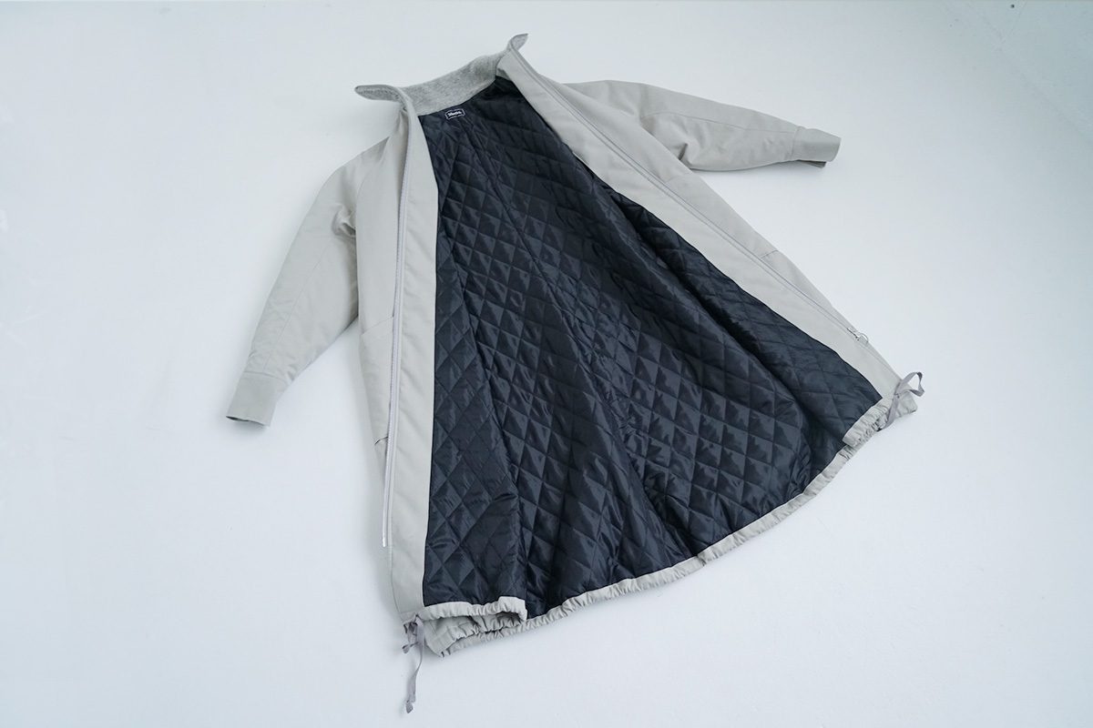 MMochiモチfinx gabardine coat [chalk/ma23-co-01]