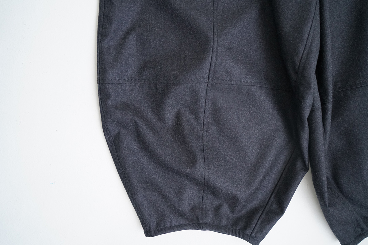 Mochiモチsarouel pants [charcoal gray/ma24-pt-02]
