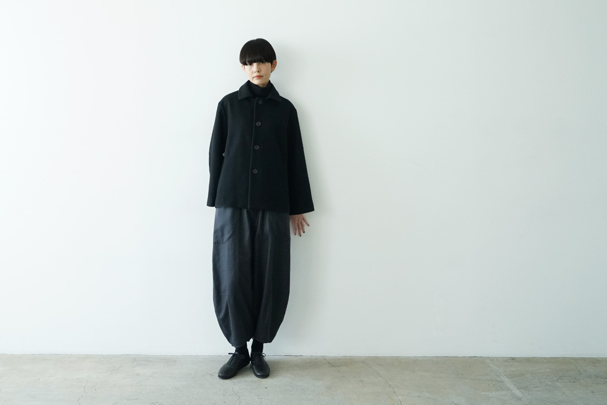 Mochiモチsarouel pants [charcoal gray/ma24-pt-02]