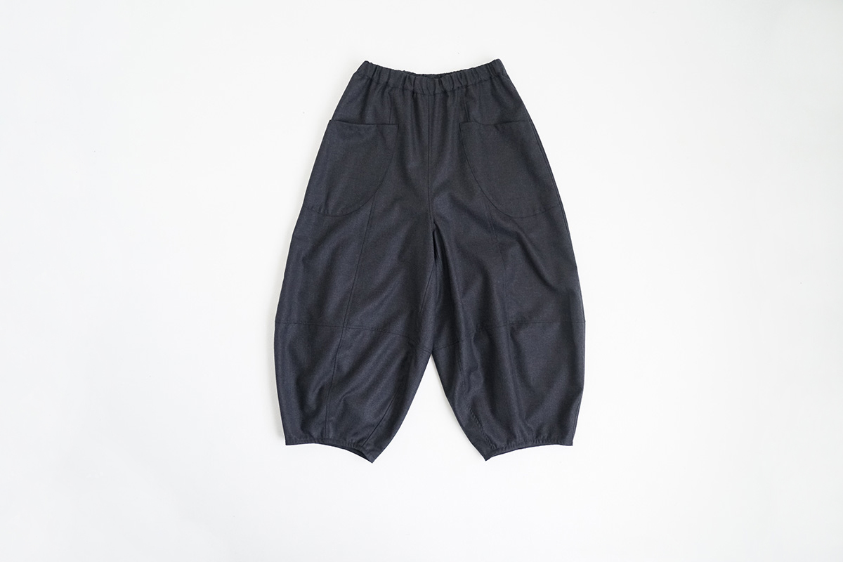 Mochiモチsarouel pants [charcoal gray/ma24-pt-02] 