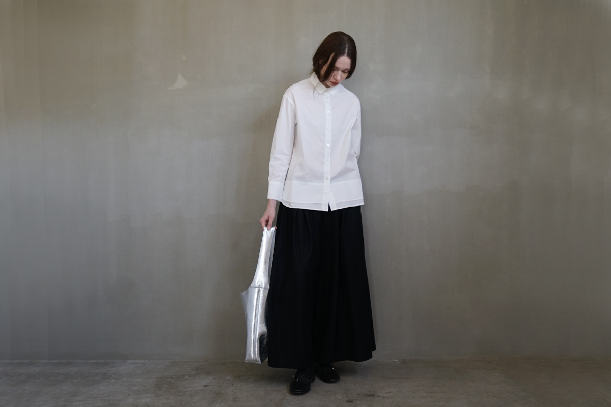 Mochiモチtall shoulderbag [silver/ma-pro-30]鹿革 ショルダーバッグ