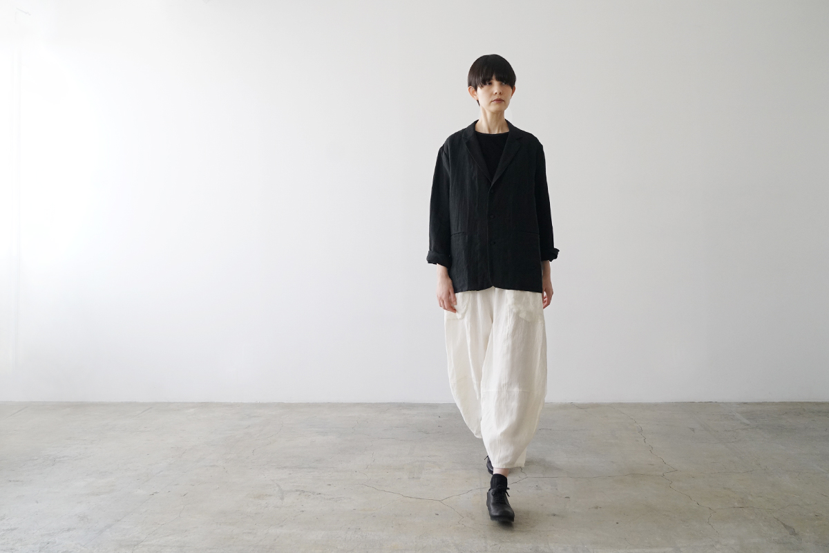 Mochi モチ a-line sleeveless dress [chalk] ma25-op-01