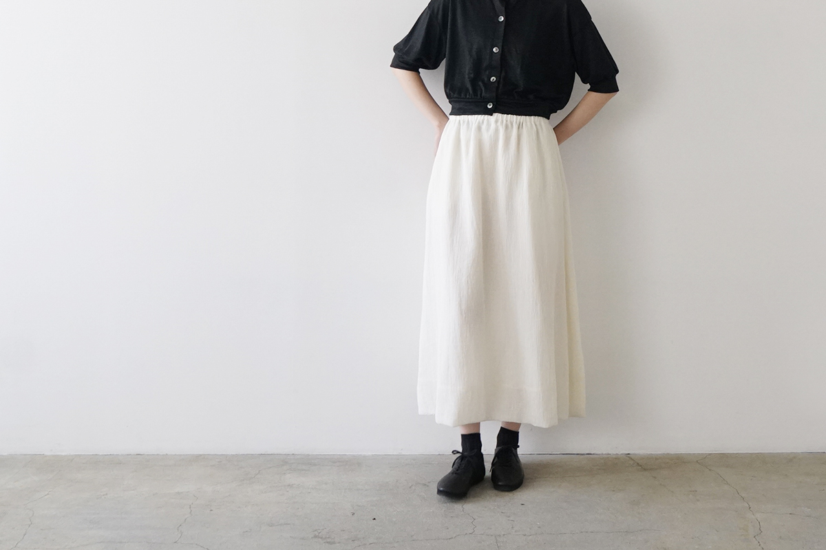 Mochi モチ a-line sleeveless dress [chalk] ma25-op-01