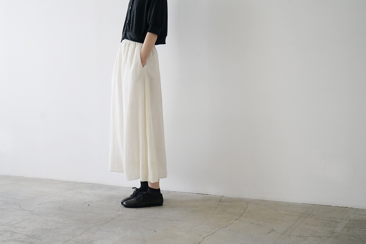 Mochi モチ a-line sleeveless dress [chalk] ma25-op-01
