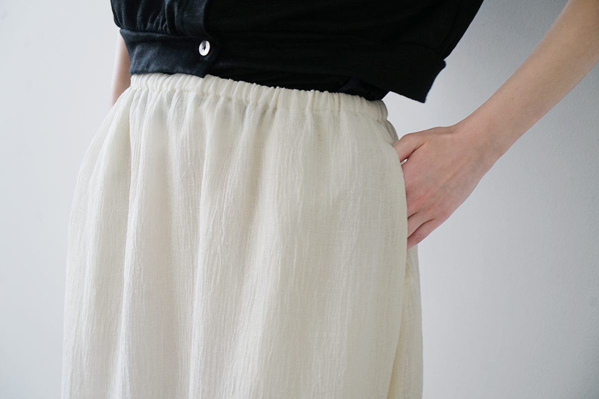 Mochi モチ a-line sleeveless dress [chalk] ma25-op-01