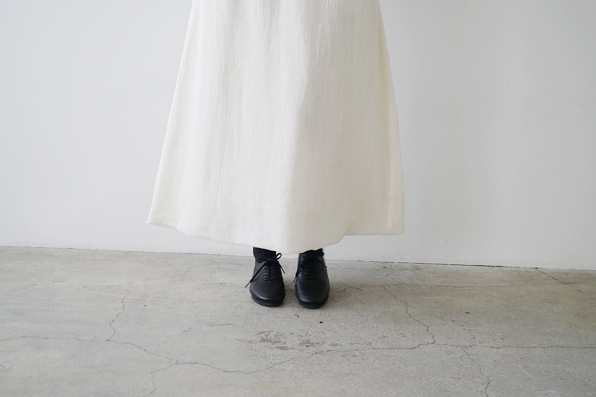 Mochi モチ a-line sleeveless dress [chalk] ma25-op-01