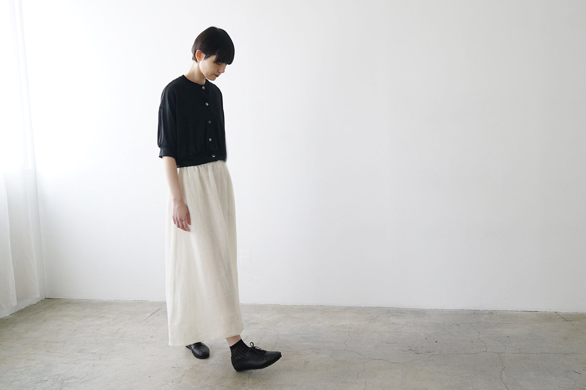 Mochi モチ a-line sleeveless dress [chalk] ma25-op-01