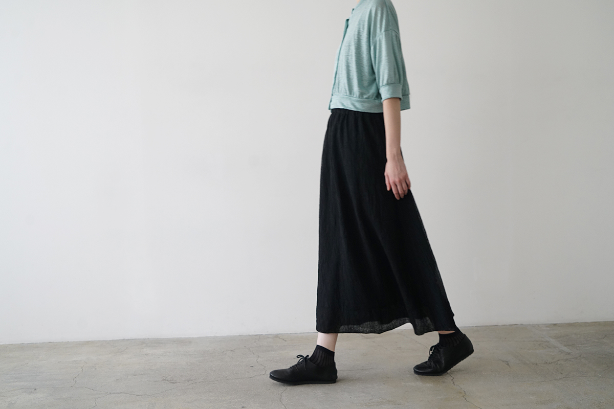 Mochi モチ a-line sleeveless dress [chalk] ma25-op-01