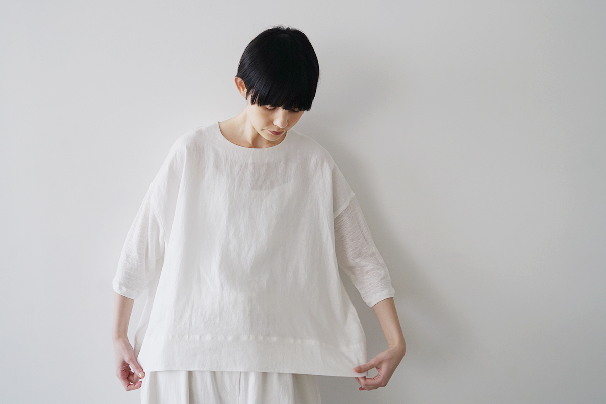 Mochi モチ a-line sleeveless dress [chalk] ma25-op-01