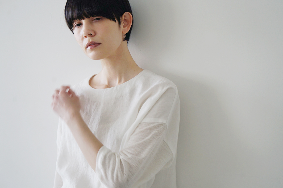 Mochi モチ a-line sleeveless dress [chalk] ma25-op-01