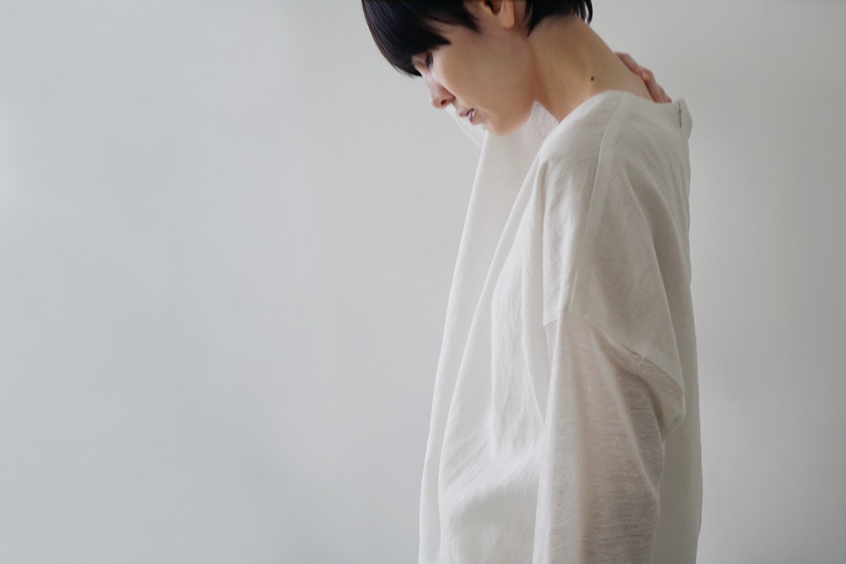 Mochi モチ a-line sleeveless dress [chalk] ma25-op-01