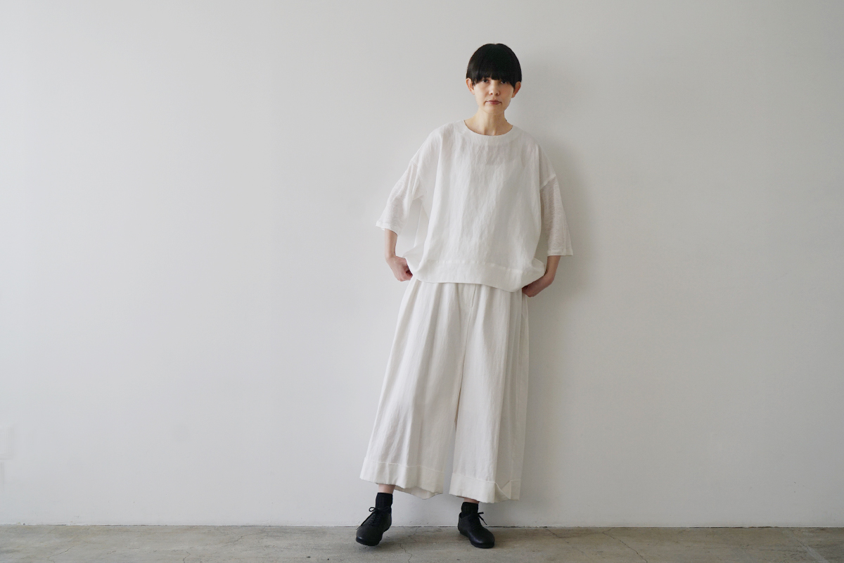 Mochi モチ a-line sleeveless dress [chalk] ma25-op-01