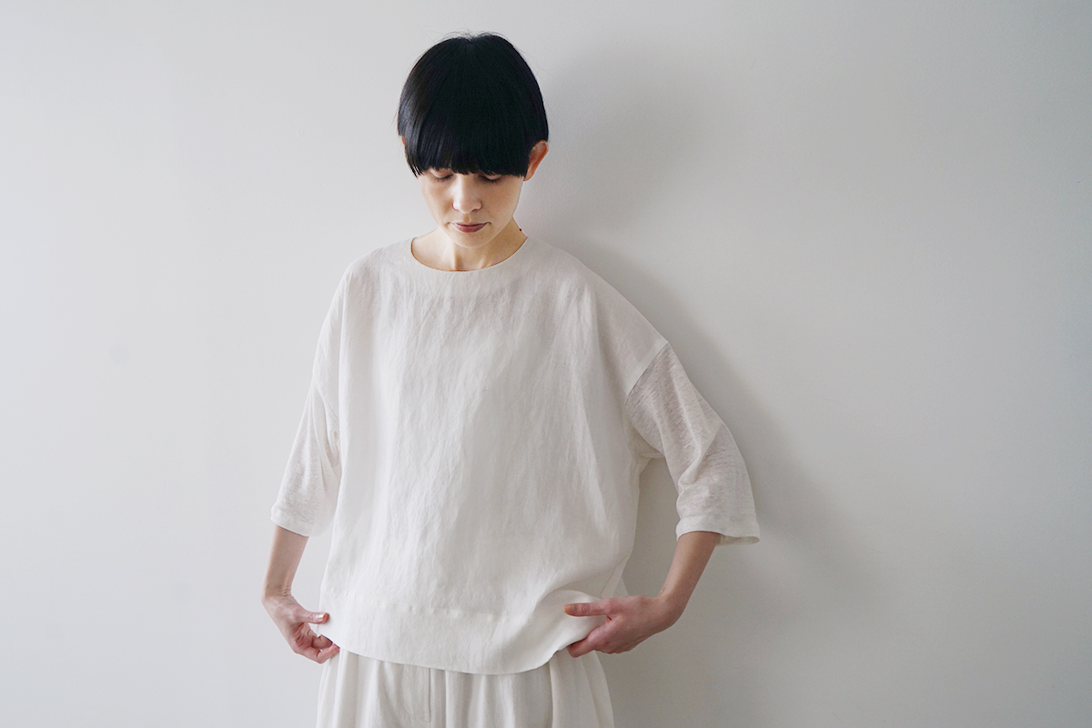 Mochi モチ a-line sleeveless dress [chalk] ma25-op-01