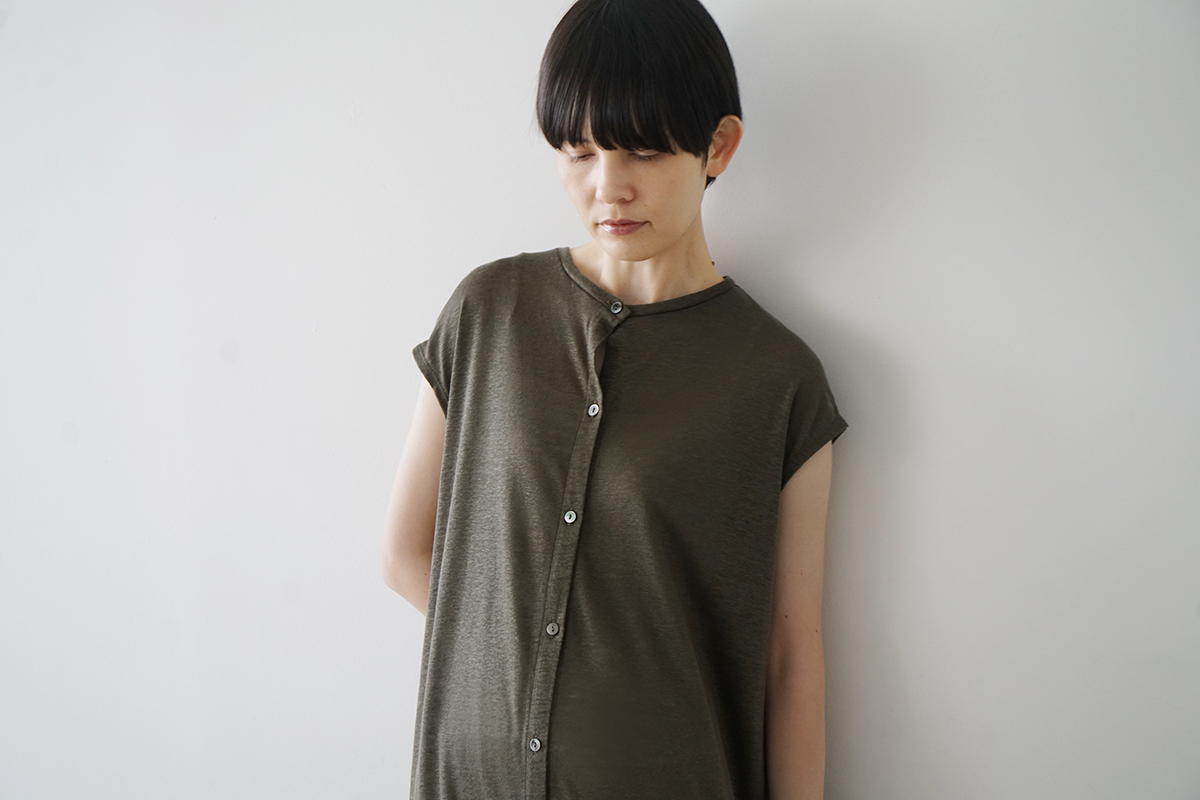 Mochi モチ a-line sleeveless dress [chalk] ma25-op-01