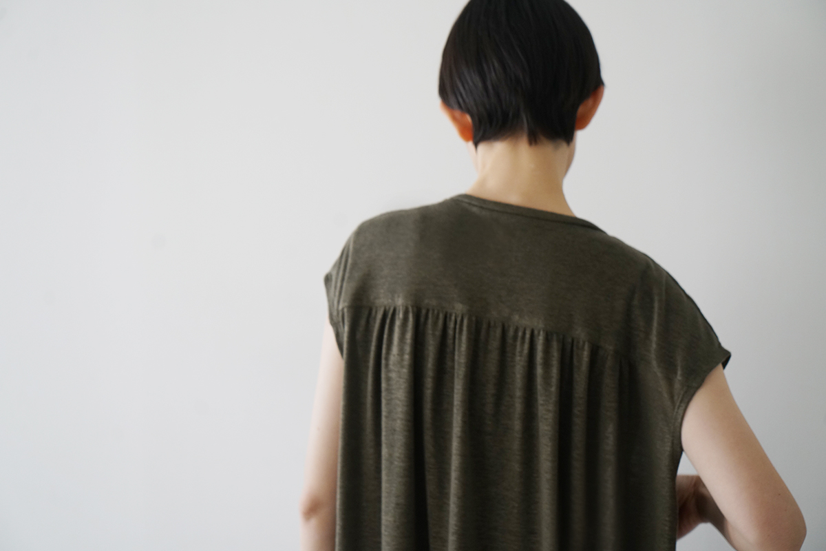 Mochi モチ a-line sleeveless dress [chalk] ma25-op-01