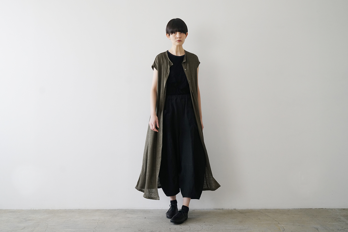 Mochi モチ a-line sleeveless dress [chalk] ma25-op-01