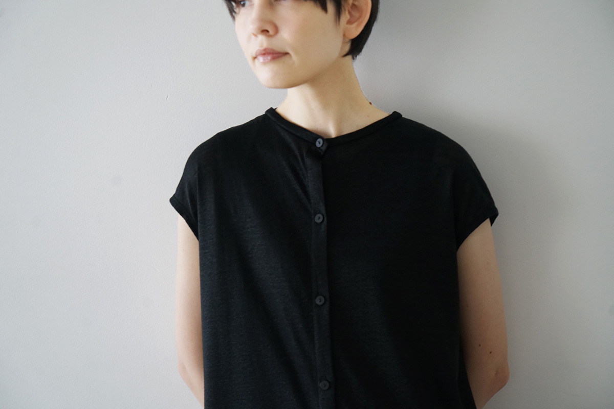 Mochiモチsleeveless knit dress [black]265ms-kn-01