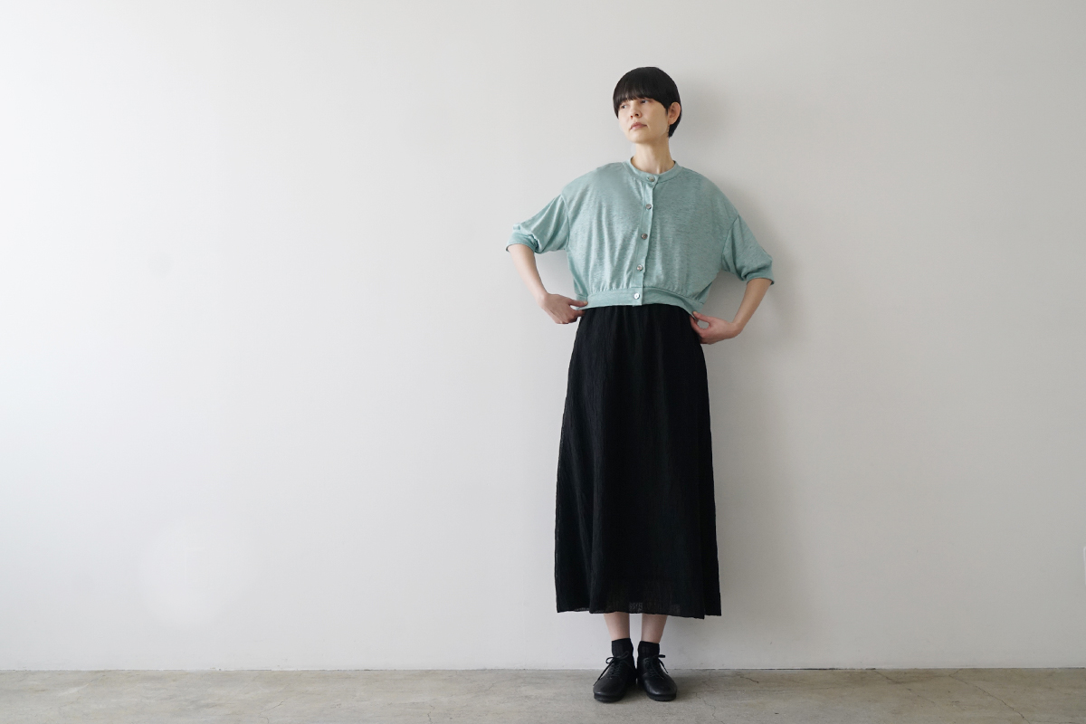 Mochi モチ a-line sleeveless dress [chalk] ma25-op-01