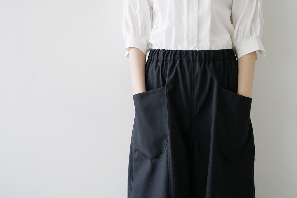 Mochi モチsarouel pants [black]ma24-pt-02