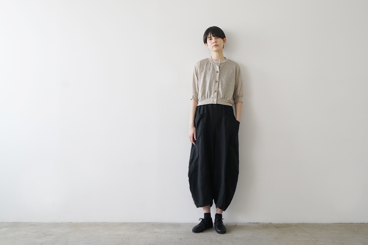 Mochi モチ sarouel pants [black]ma24-pt-02