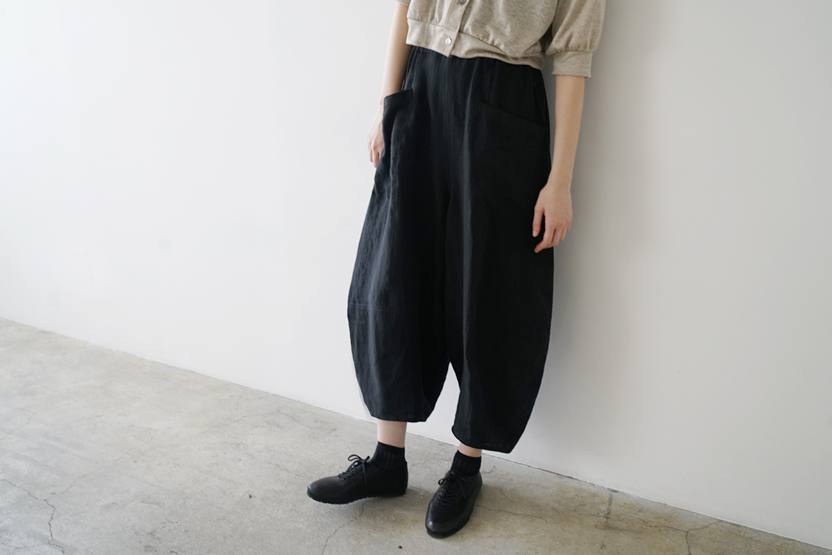 Mochi モチ sarouel pants [black]ma24-pt-02