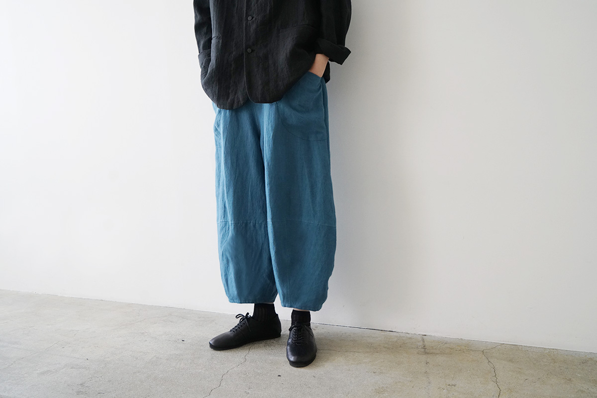 Mochi モチsarouel pants [cerulean blue]ma24-pt-02