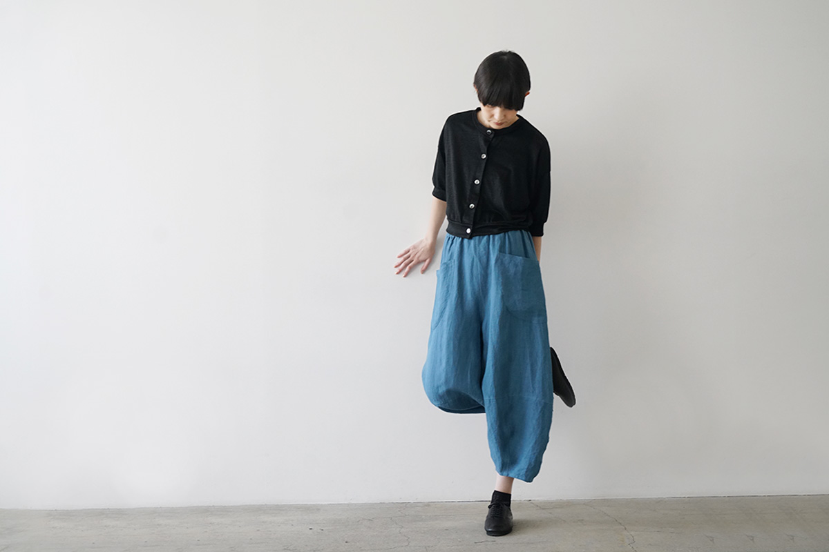 Mochi モチsarouel pants [cerulean blue]ma24-pt-02
