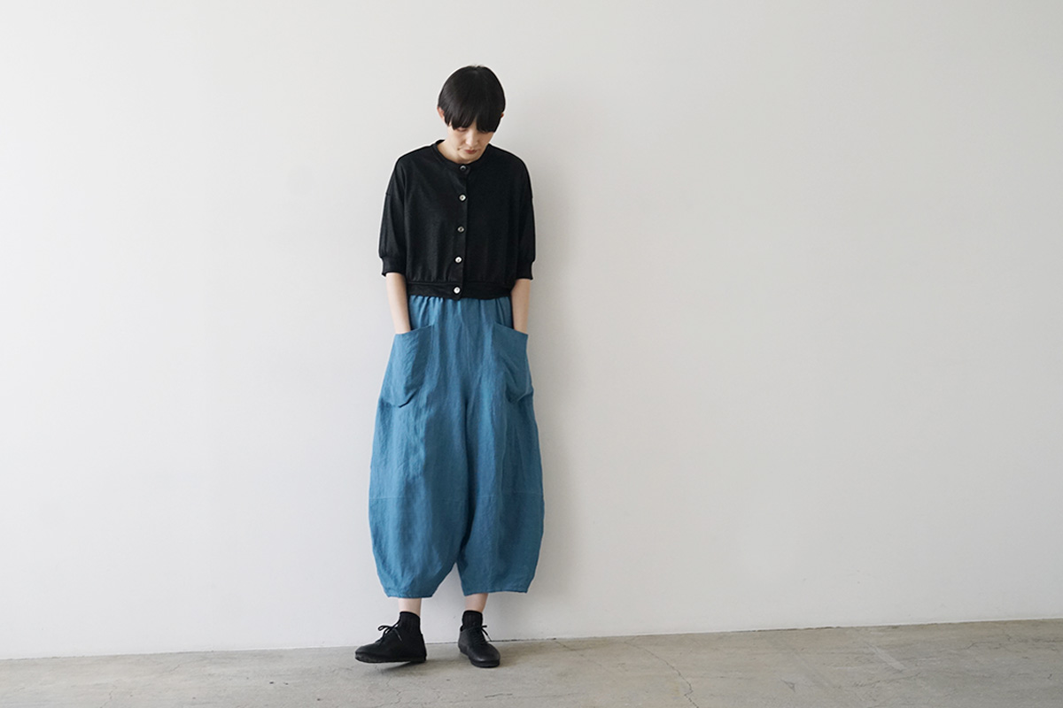 Mochi モチsarouel pants [cerulean blue]ma24-pt-02