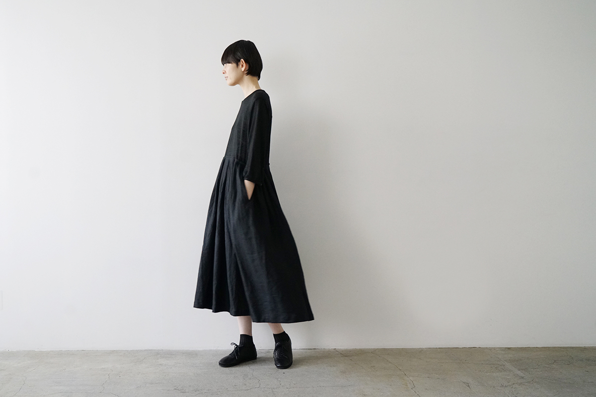 Mochi モチ a-line sleeveless dress [chalk] ma25-op-01