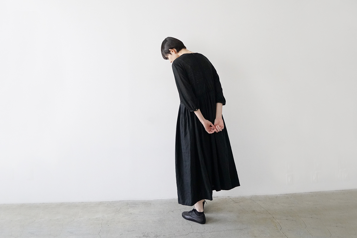 Mochi モチ a-line sleeveless dress [chalk] ma25-op-01