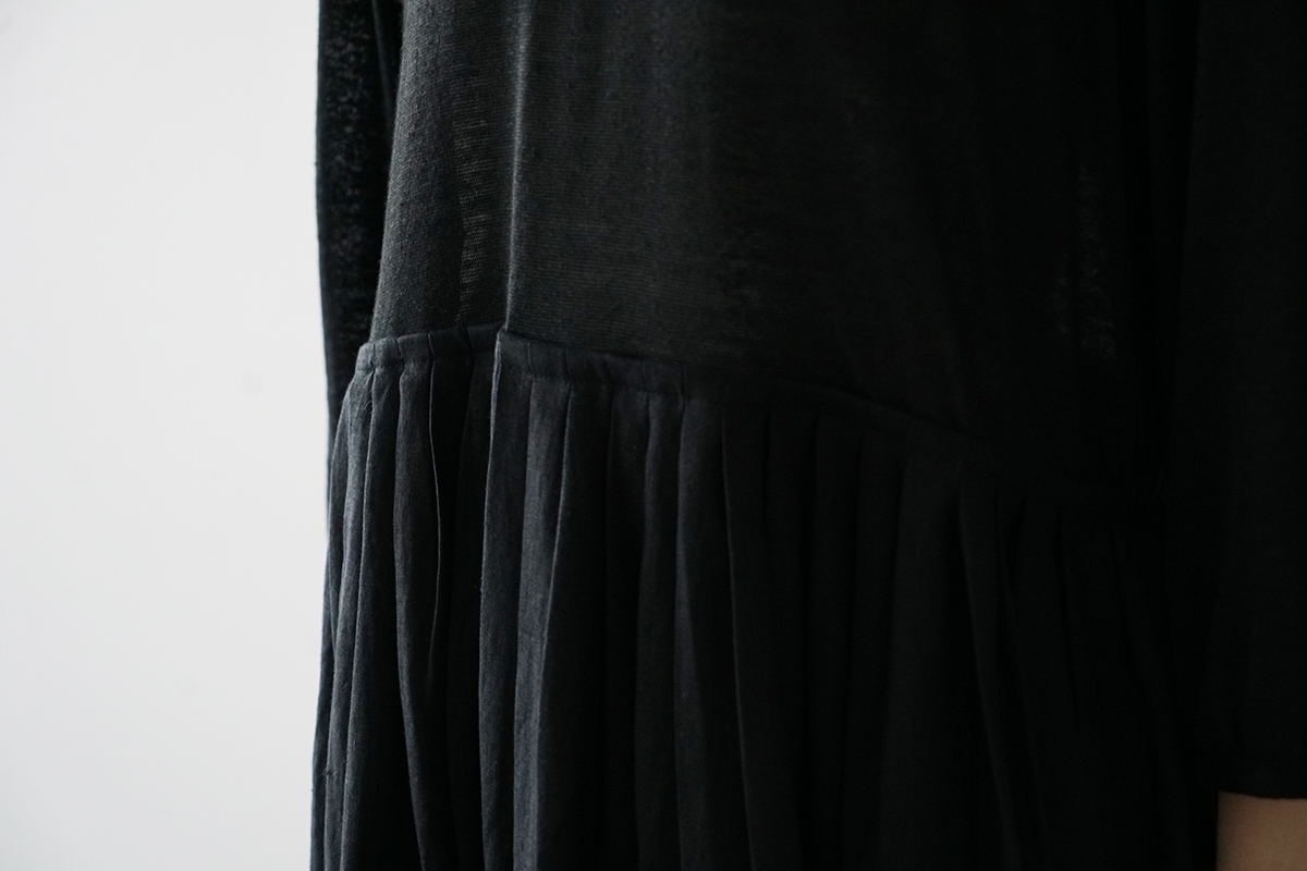 Mochi モチ a-line sleeveless dress [chalk] ma25-op-01