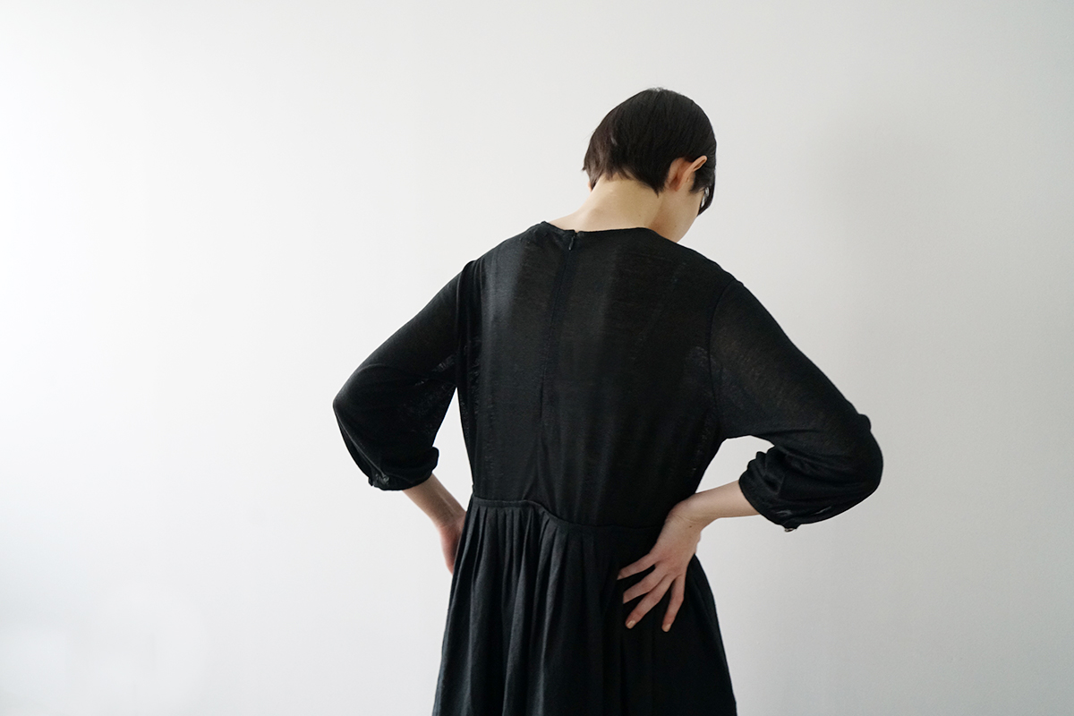 Mochi モチ a-line sleeveless dress [chalk] ma25-op-01