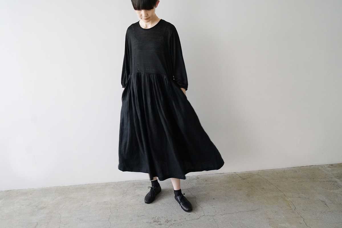 Mochi モチ a-line sleeveless dress [chalk] ma25-op-01