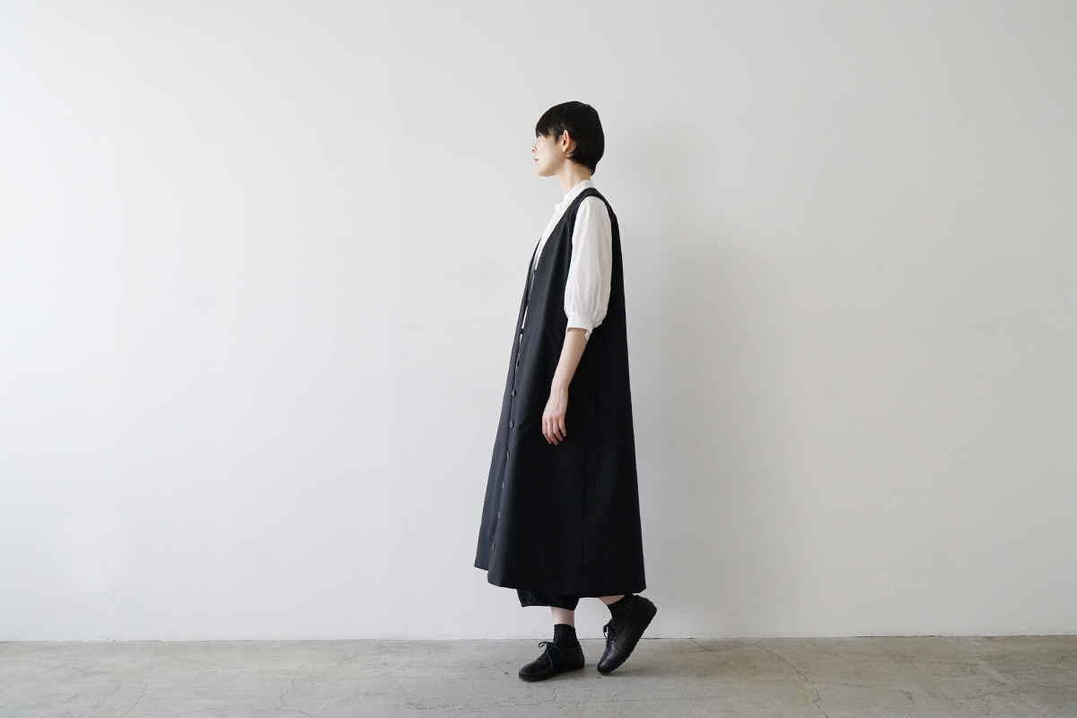 Mochiモチa-line vest dress [black/265-Mochi-22]