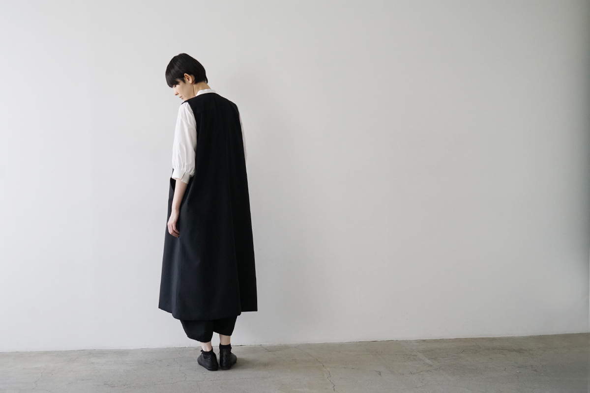 Mochiモチa-line vest dress [black/265-Mochi-22]