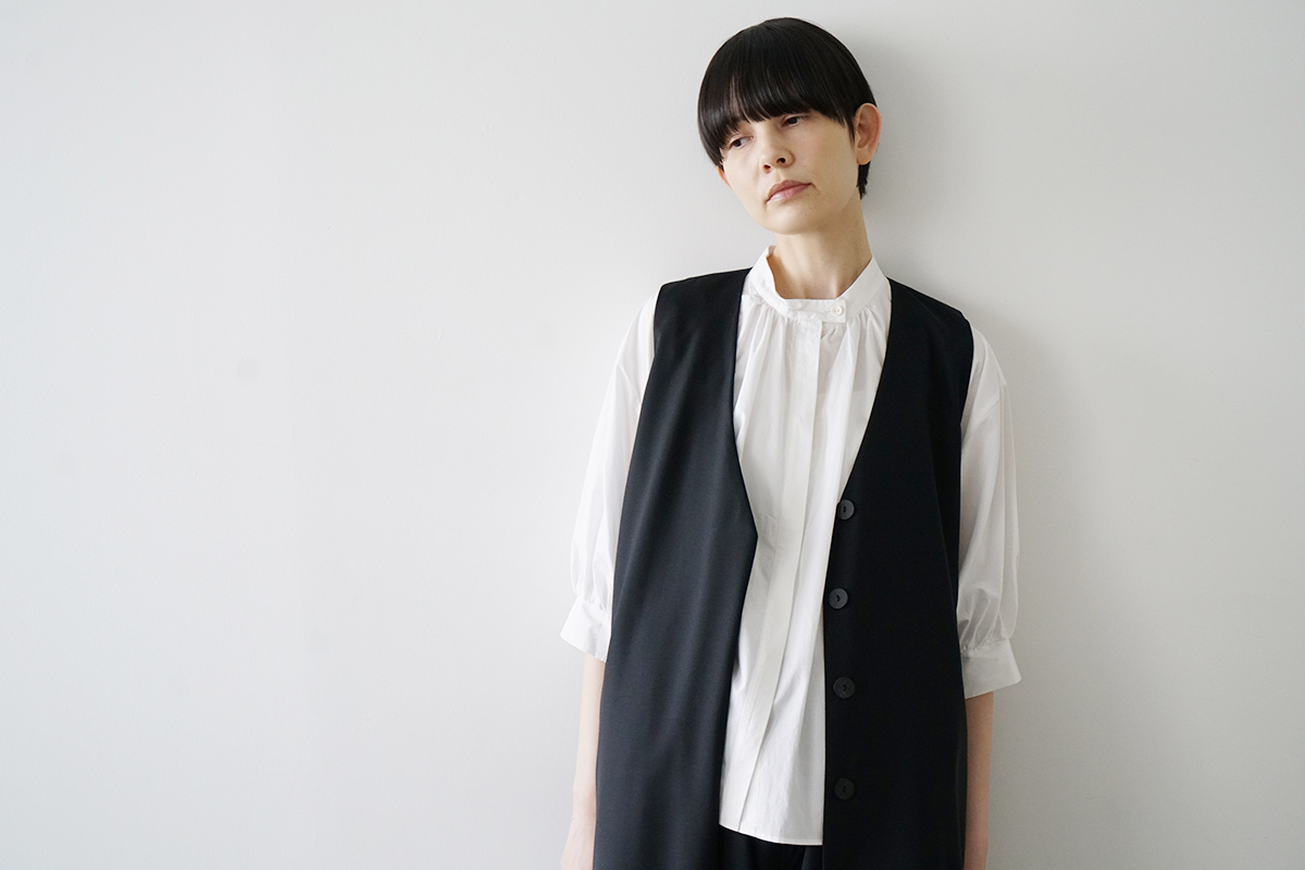 Mochiモチa-line vest dress [black/265-Mochi-22]