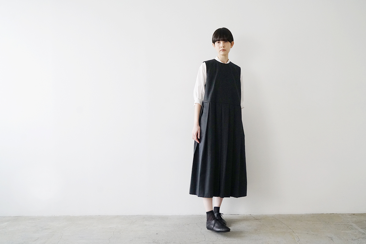Mochi モチ a-line sleeveless dress [black] ma25-op-01
