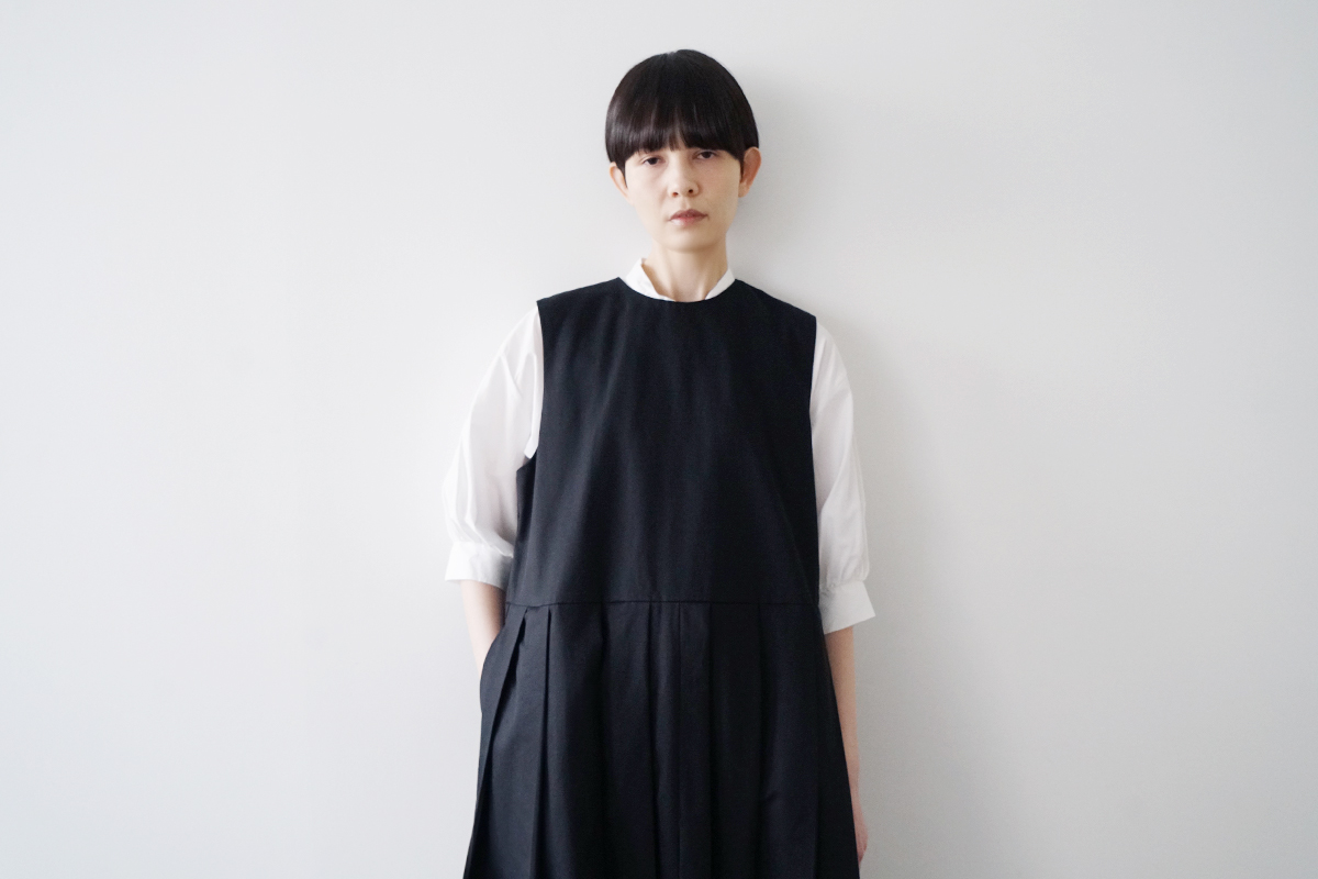 Mochi モチ a-line sleeveless dress [black] ma25-op-01