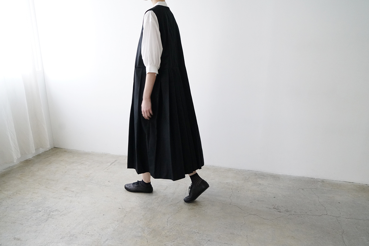 Mochi モチ a-line sleeveless dress [black] ma25-op-01
