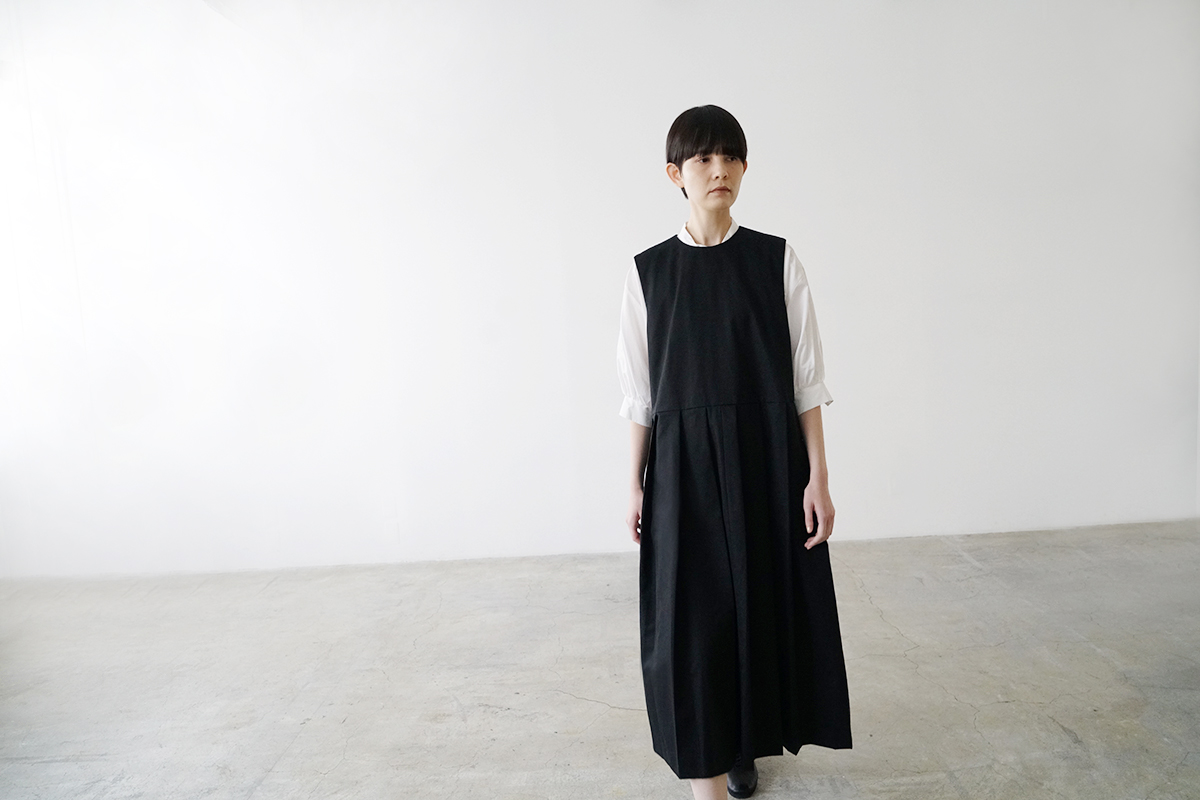 Mochi モチ a-line sleeveless dress [black] ma25-op-01