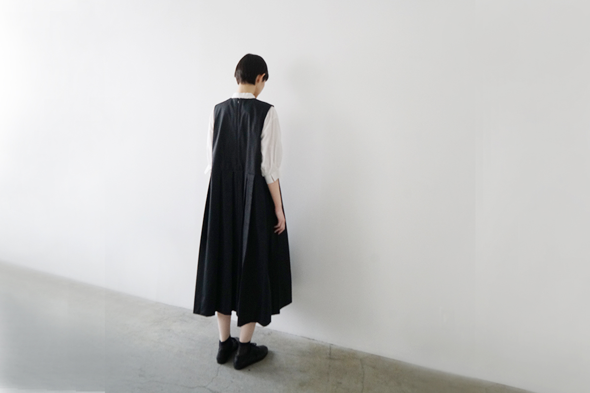 Mochi モチ a-line sleeveless dress [black] ma25-op-01