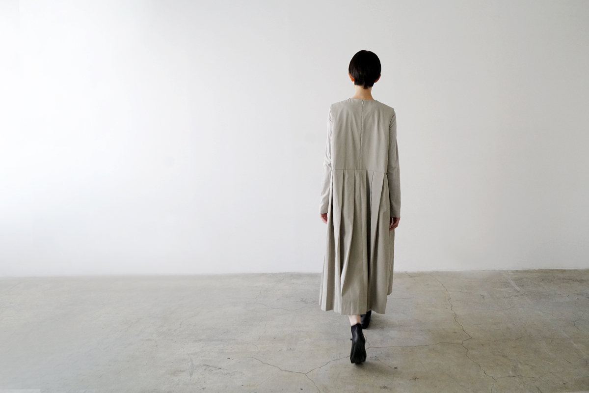 Mochi モチ a-line sleeveless dress [chalk] ma25-op-01