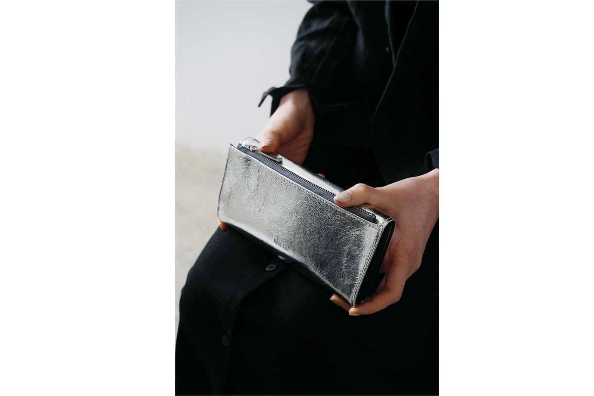 Mochi long wallet [ma-pro-09/silver]