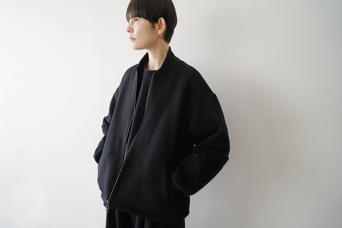 Mochiモチsweat blouson [black/ma25hm-jk-01]