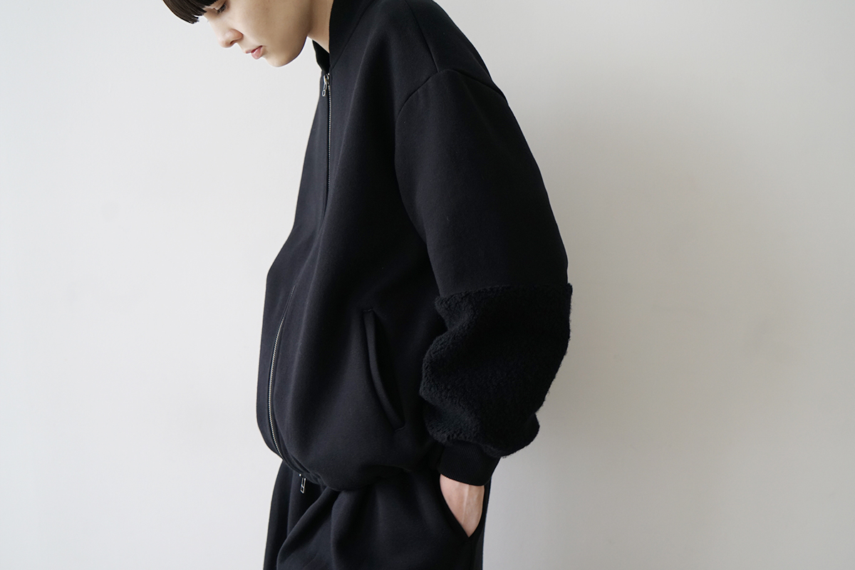 Mochiモチsweat blouson [black/ma25hm-jk-01]