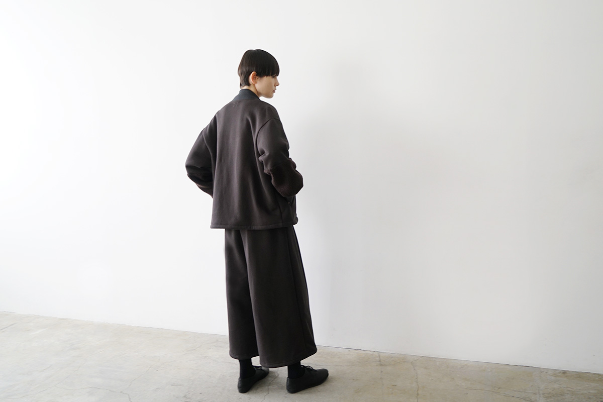 Mochiモチsweat blouson [darK mocha/ma25hm-jk-01]