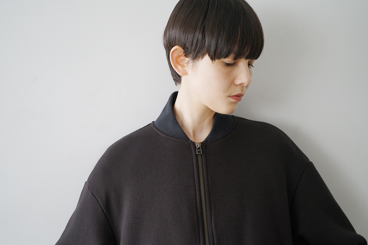 Mochiモチsweat blouson [darK mocha/ma25hm-jk-01]